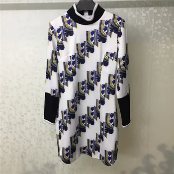 Autumn Dress for Women long Sleeve O-neck High Quality Elegant Straight Dress for Lady 2018 New Knee-length Women Dress
Autumn Dress for Women long Sleeve O-neck High Quality Elegant Straight Dress for Lady 2018 New Knee-length Women Dress