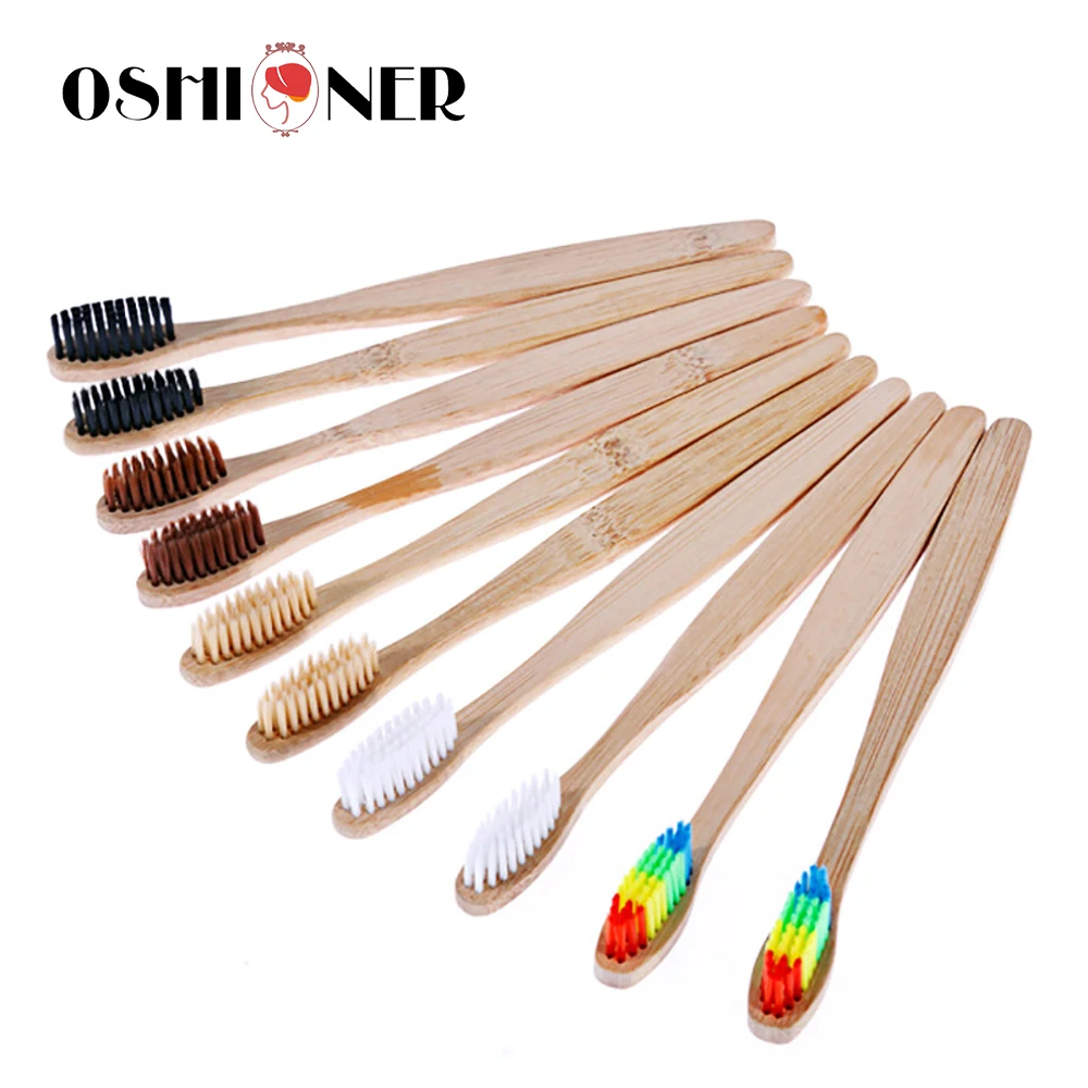 OSHIONER 1PC Natural Bamboo Handle Toothbrush Rainbow Colorful Whitening Soft Bristles Bamboo Toothbrush Eco-friendly Oral Care
OSHIONER 1PC Natural Bamboo Handle Toothbrush Rainbow Colorful Whitening Soft Bristles Bamboo Toothbrush Eco-friendly Oral Care