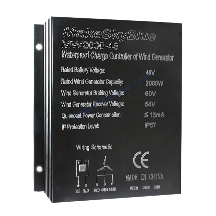 Makeskyblue Wind Charge Controller For 1000W 48V 1000W 24V 2000W 48V AC Wind Turbine Generator
Makeskyblue Wind Charge Controller For 1000W 48V 1000W 24V 2000W 48V AC Wind Turbine Generator