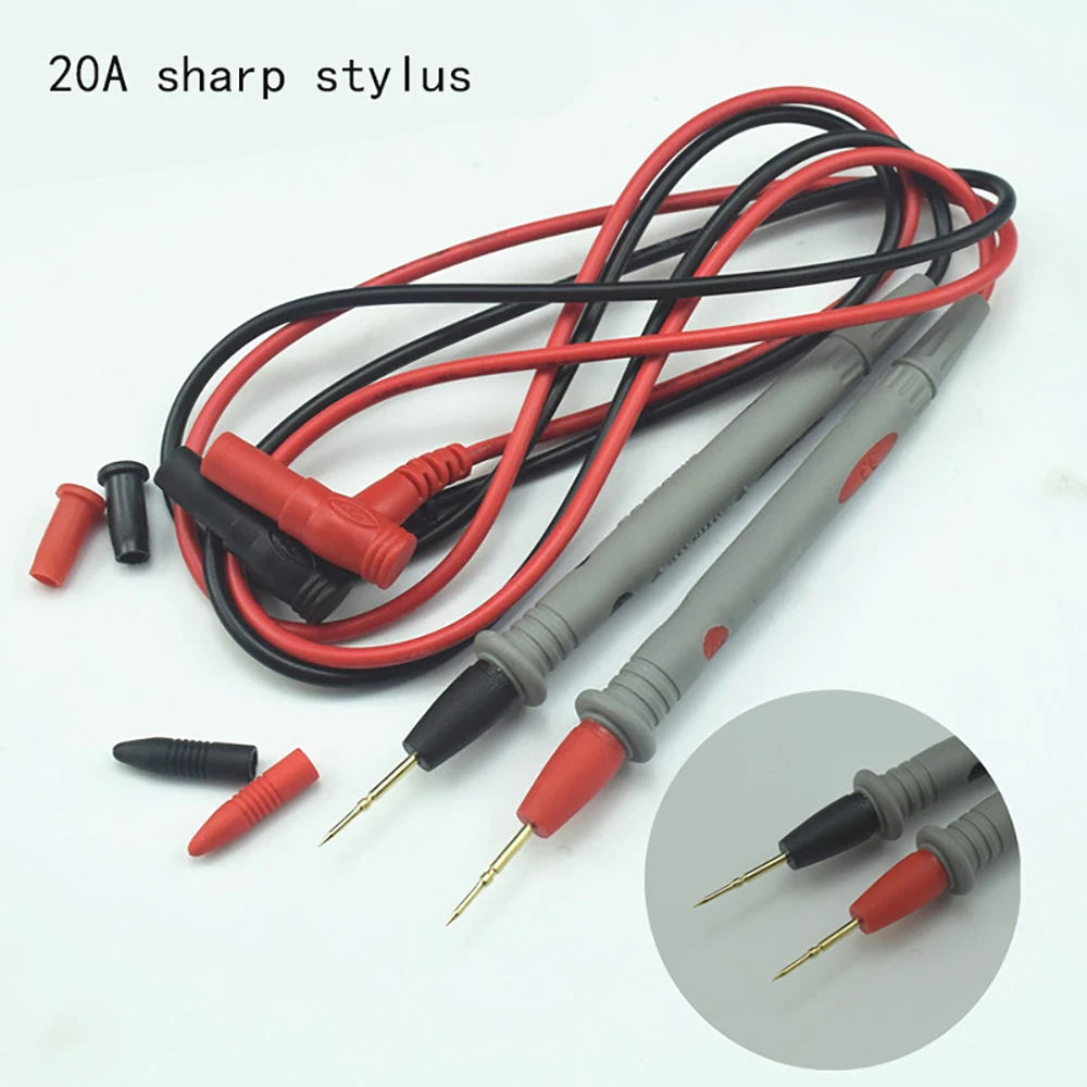 Silicone wire Universal Probe Test Leads Pin for Digital Multimeter Needle Tip Multi Meter Tester Probe 20A
Silicone wire Universal Probe Test Leads Pin for Digital Multimeter Needle Tip Multi Meter Tester Probe 20A