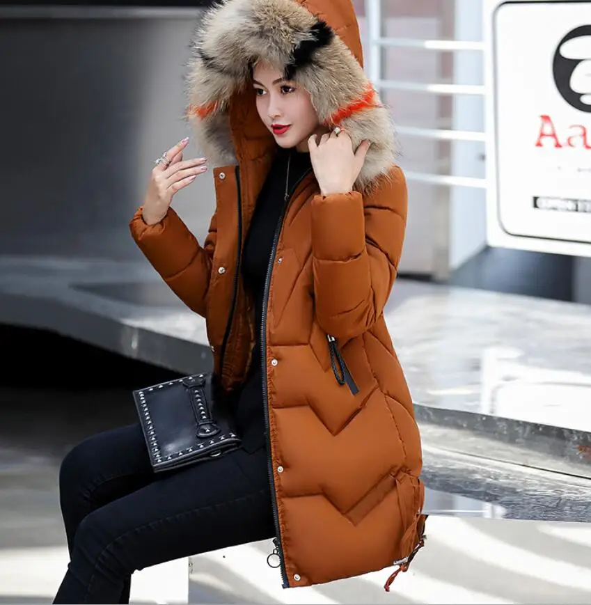 2018 winter long cotton clothing with cap color fur collar women thick coat cotton tide wholesale discount
2018 winter long cotton clothing with cap color fur collar women thick coat cotton tide wholesale discount