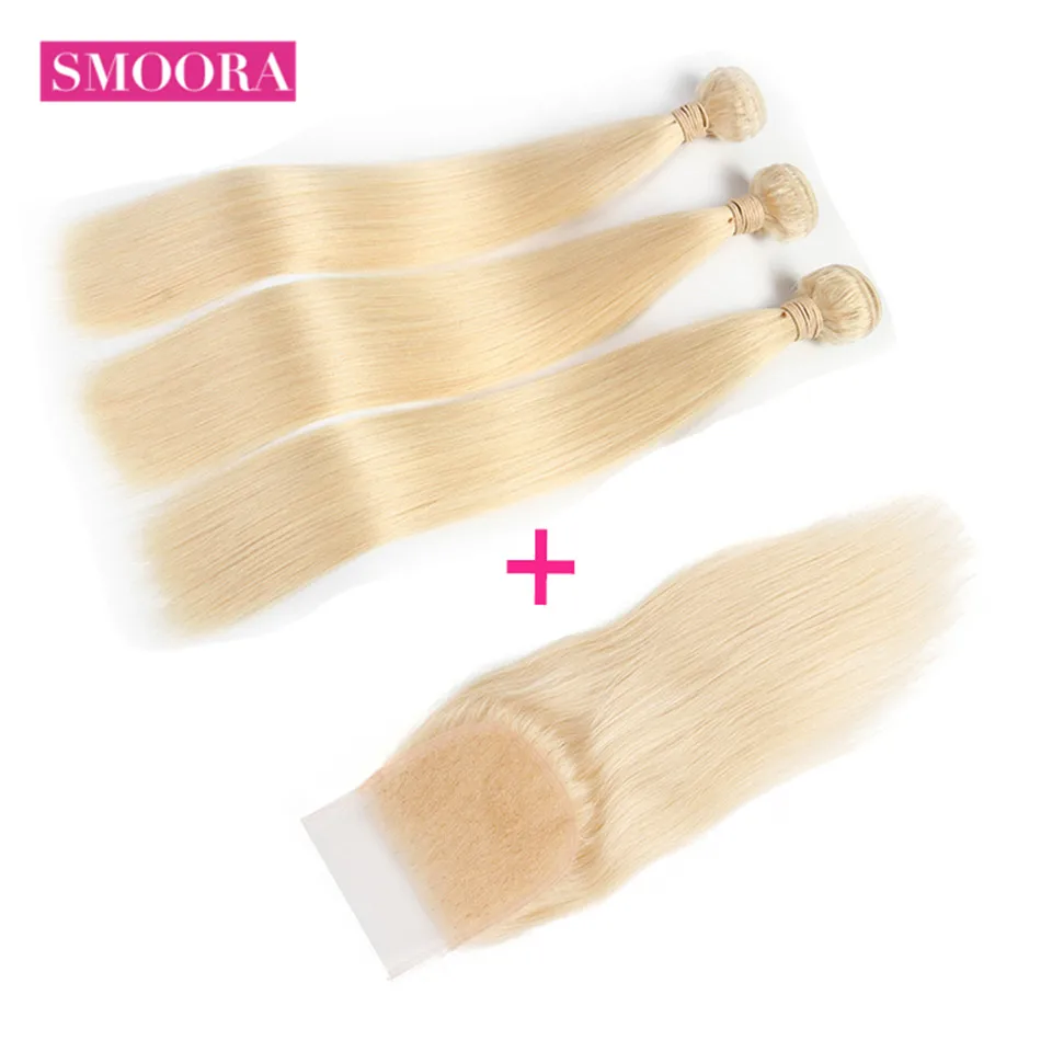 613 Blonde Bundles with Closure Ombre Brazilian Straight Honey Blonde Human Hair Bundle with Closure Free Part Remy Smoora Hair
613 Blonde Bundles with Closure Ombre Brazilian Straight Honey Blonde Human Hair Bundle with Closure Free Part Remy Smoora Hair