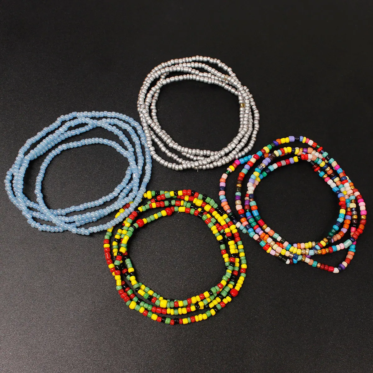 4 Pcs/ Set Colored Beads Multi-layer Beach Anklet Women Summer Fashion Long Chain Ankle Bracelets Foot Accessories
4 Pcs/ Set Colored Beads Multi-layer Beach Anklet Women Summer Fashion Long Chain Ankle Bracelets Foot Accessories