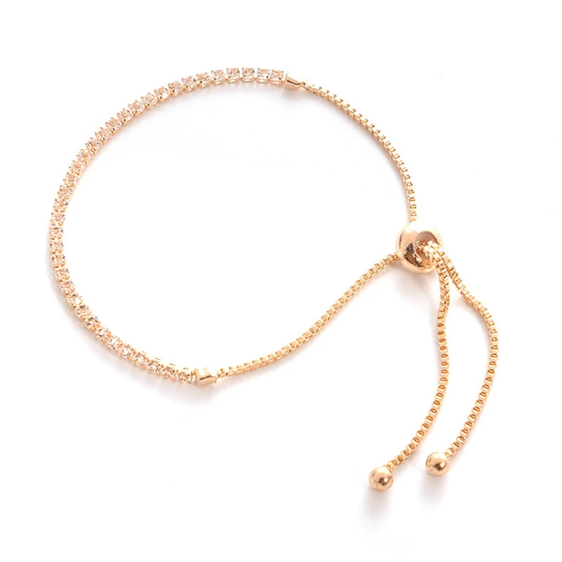 Exquisite Glitter Crystal Gold Silver Rose Gold Color Bracelet Adjustable Simple Bangles Jewelry Wedding Party Hot Gift
Exquisite Glitter Crystal Gold Silver Rose Gold Color Bracelet Adjustable Simple Bangles Jewelry Wedding Party Hot Gift
