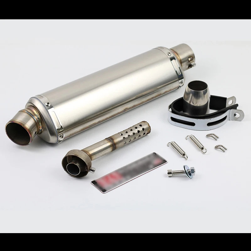 38-48mm Universal Motorcycle Silencer Silp On 440mm Exhaust Muffler Pipe With Removable DB Killer
38-48mm Universal Motorcycle Silencer Silp On 440mm Exhaust Muffler Pipe With Removable DB Killer