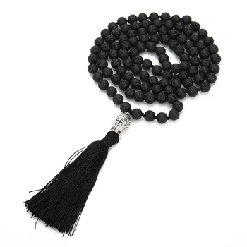 Balibali Buddhism Natural Lava Stone Healing Balance Player 108 Mala Necklace Pendants Women Men Buddha Statement Necklace
Balibali Buddhism Natural Lava Stone Healing Balance Player 108 Mala Necklace Pendants Women Men Buddha Statement Necklace