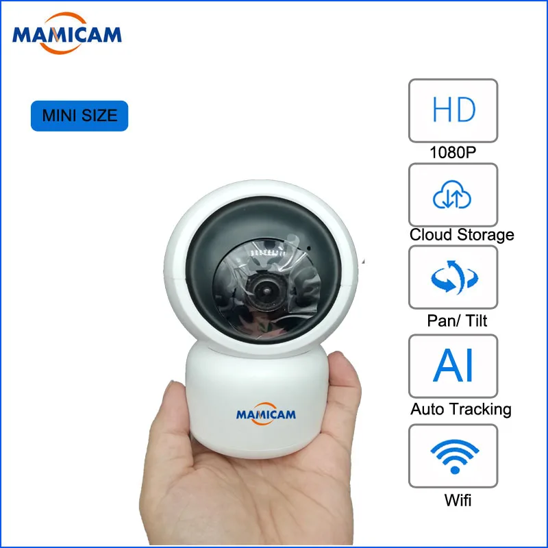 MINI HD 1080P Cloud Wireless IP Camera Auto Tracking Home Security Surveillance CCTV Network Wifi Camera Pan 355 degree
MINI HD 1080P Cloud Wireless IP Camera Auto Tracking Home Security Surveillance CCTV Network Wifi Camera Pan 355 degree