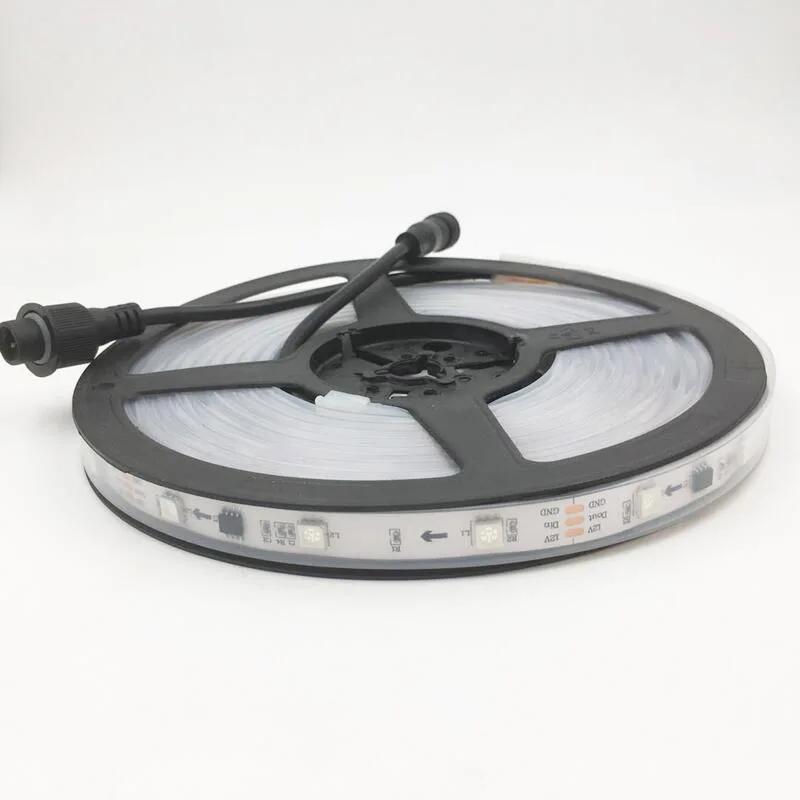 Черный pcb ws2811 30led/m SMD5050 цифровая светодиодная лента | Лампы и освещение