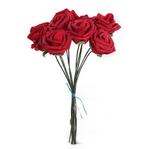 PE Artificial Foam Rose Bouquet Bridal Bouquets for Wedding Decor,Pack of 10 Pcs Red
PE Artificial Foam Rose Bouquet Bridal Bouquets for Wedding Decor,Pack of 10 Pcs Red