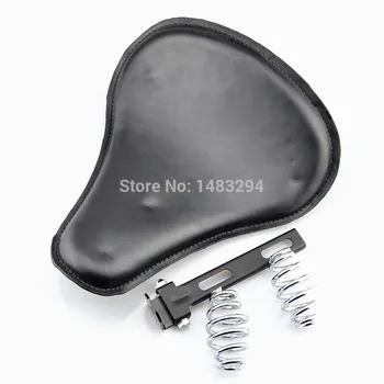 3"Chrome Spring Black Leather Contoured Solo Spring Seat 13.6"x 12" W/ Bracket Fits For Suzuki Sportster Bobber Chopper Harley
3"Chrome Spring Black Leather Contoured Solo Spring Seat 13.6"x 12" W/ Bracket Fits For Suzuki Sportster Bobber Chopper Harley