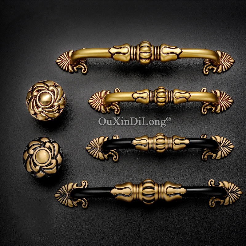 High Quality 2PCS European Solid Brass Kitchen Cabinet Door Handles Cupboard Wardrobe Drawer Wine Cabinet Pulls Handles & Knobs
High Quality 2PCS European Solid Brass Kitchen Cabinet Door Handles Cupboard Wardrobe Drawer Wine Cabinet Pulls Handles & Knobs