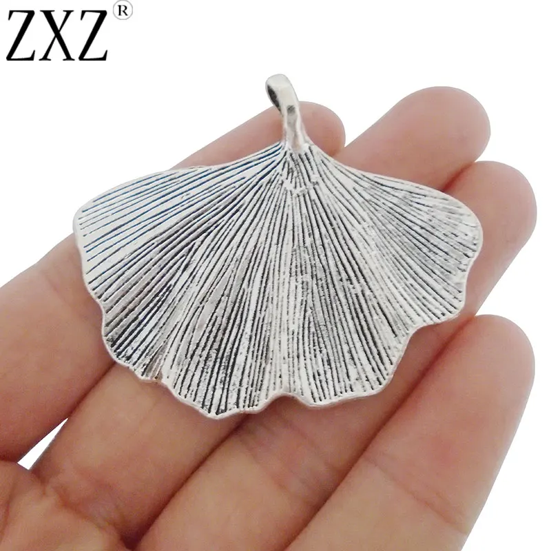 ZXZ 5pcs Antique Silver Large Ginkgo Biloba Leaf Charms Pendants for Necklace Jewelry Making Findings 53x46mm
ZXZ 5pcs Antique Silver Large Ginkgo Biloba Leaf Charms Pendants for Necklace Jewelry Making Findings 53x46mm