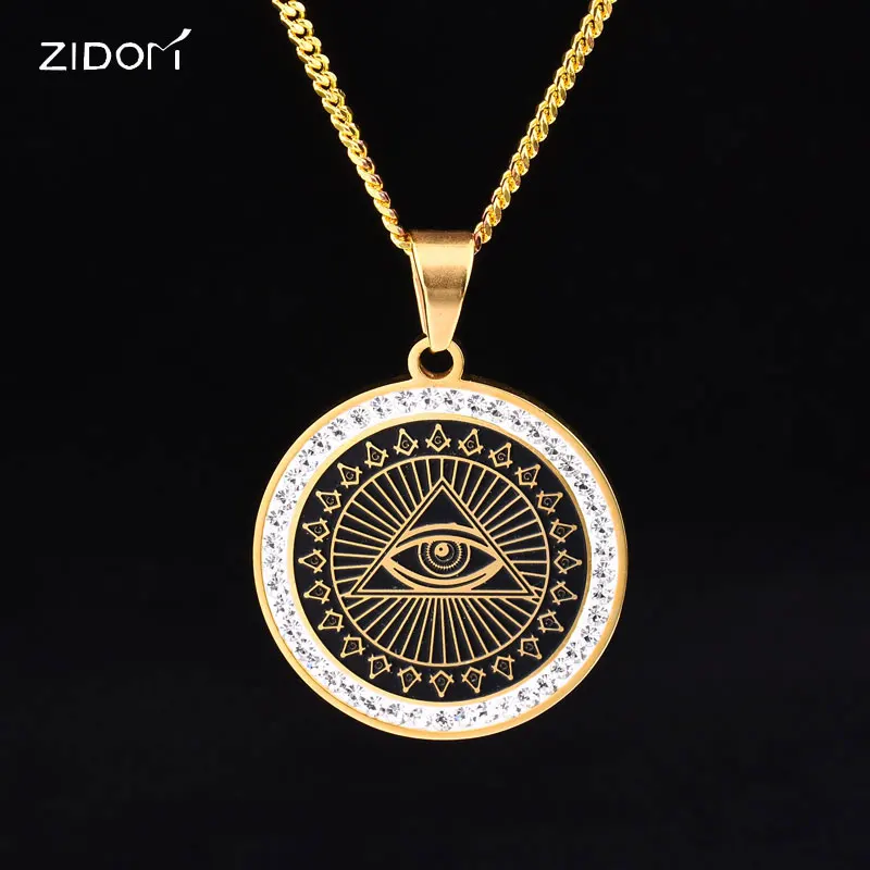 Stainless Steel Men Hiphop iced out Round eye of God pendant necklaces fashion 60cm long chain hip hop necklace men jewelry gift
Stainless Steel Men Hiphop iced out Round eye of God pendant necklaces fashion 60cm long chain hip hop necklace men jewelry gift