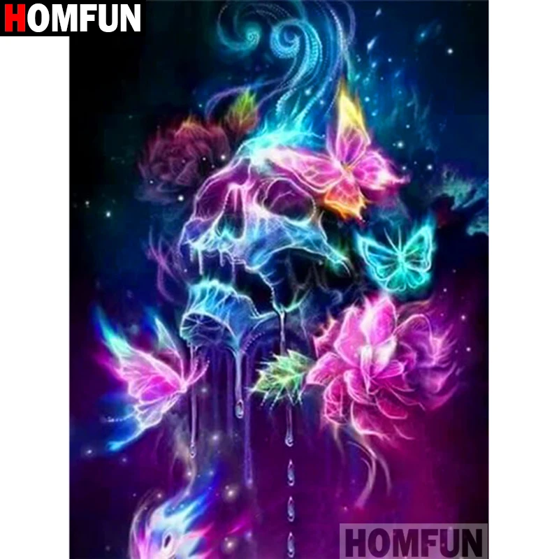 HOMFUN Full Square/Round Drill 5D DIY Diamond Painting "Flower skull" 3D Diamond Embroidery Cross Stitch Home Decor A19303
HOMFUN Full Square/Round Drill 5D DIY Diamond Painting "Flower skull" 3D Diamond Embroidery Cross Stitch Home Decor A19303