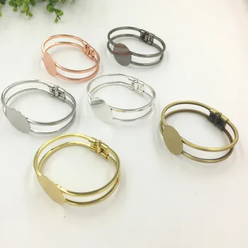 5 PCS 20mm 25mm Flat Cabochon Base 5 Colors Metal Copper Bangle Base Settings For Jewelry Making
5 PCS 20mm 25mm Flat Cabochon Base 5 Colors Metal Copper Bangle Base Settings For Jewelry Making