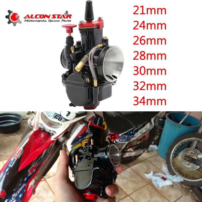 Мотоциклетный карбюратор Alconstar- 21, 24, 26, 28, 30, 32, 34 мм, Mikuni PWK, карбюратор с Power Jet, Мотокросс, мотовездеход, Кафе Racer, внедорожник 75-250CC
Мотоциклетный карбюратор Alconstar- 21, 24, 26, 28, 30, 32, 34 мм, Mikuni PWK, карбюратор с Power Jet, Мотокросс, мотовездеход, Кафе Racer, внедорожник 75-250CC