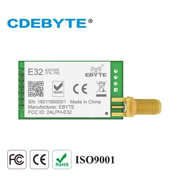 Ebyte IoT 433MHz SX1276 LoRa Module UART Wireless Transceiver E32-433T30D 433 mhz 30dBm Transmitter Receiver Long Range
Ebyte IoT 433MHz SX1276 LoRa Module UART Wireless Transceiver E32-433T30D 433 mhz 30dBm Transmitter Receiver Long Range
