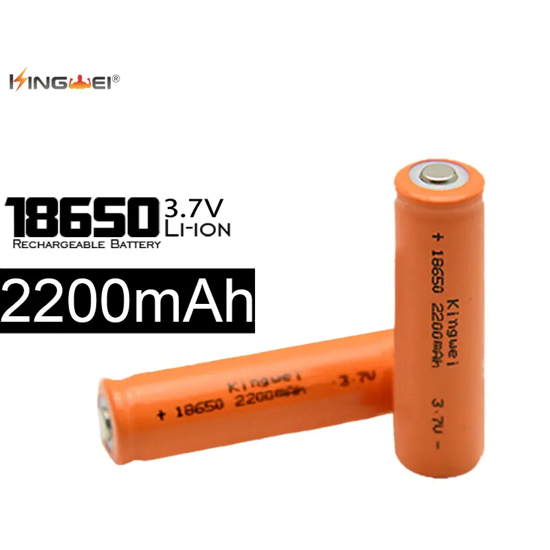 4pcs/lot Kingwei 18650 Rechargeable Battery 2200mAh 3.7V Li-ion Batteries for Flashlight Powerbank E-cigarette
4pcs/lot Kingwei 18650 Rechargeable Battery 2200mAh 3.7V Li-ion Batteries for Flashlight Powerbank E-cigarette