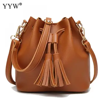 Pu Leather Bucket Bag For Women Fashion Crossbody Bags With Tassels 2018 Designers Large Capacity Ladies Shopping Shoulder Bags
Pu Leather Bucket Bag For Women Fashion Crossbody Bags With Tassels 2018 Designers Large Capacity Ladies Shopping Shoulder Bags
