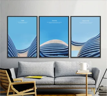 Nordic Modern Architecture Blue Decorative Paintings Wall Art Print Picture Canvas Painting Poster for Living Room No Framed
Nordic Modern Architecture Blue Decorative Paintings Wall Art Print Picture Canvas Painting Poster for Living Room No Framed