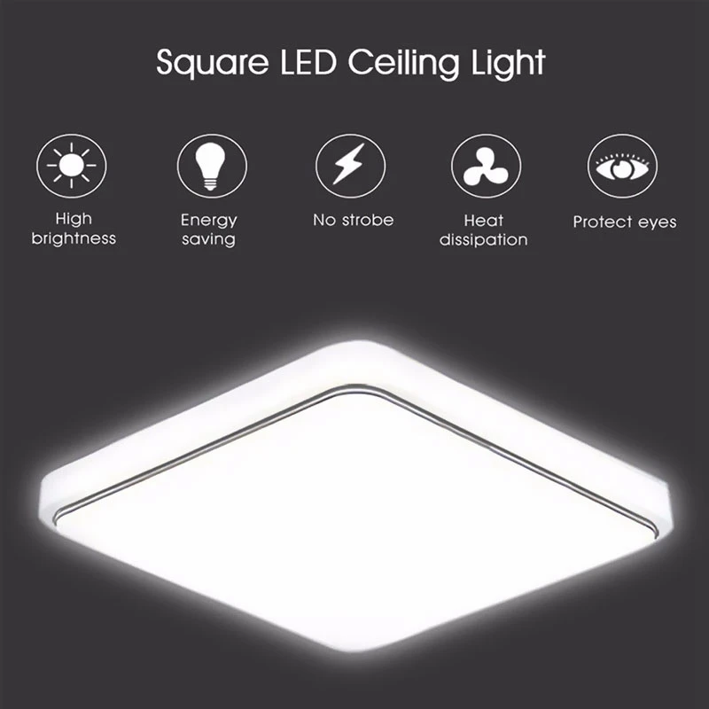 LED Ceiling Lights Ceiling Light Lamp Simple 22x22CM 30x30CM High Brightness Energy-Saving Lampara Techo Plafondlamp Plafonnier 
LED Ceiling Lights Ceiling Light Lamp Simple 22x22CM 30x30CM High Brightness Energy-Saving Lampara Techo Plafondlamp Plafonnier