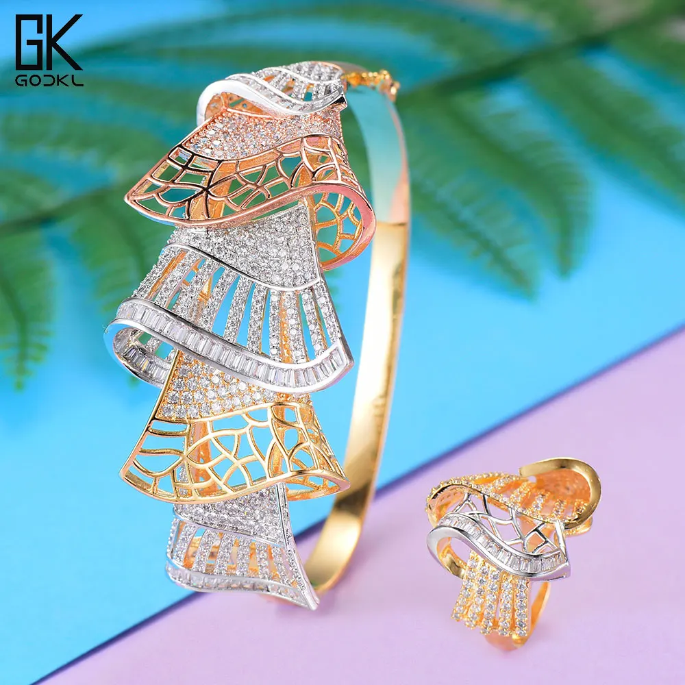 GODKI Luxury Cubic Zircon Crystal CZ Jewelry Sets For Women Wedding African Bridal Bangle Ring Set aretes de mujer modernos 2018
GODKI Luxury Cubic Zircon Crystal CZ Jewelry Sets For Women Wedding African Bridal Bangle Ring Set aretes de mujer modernos 2018