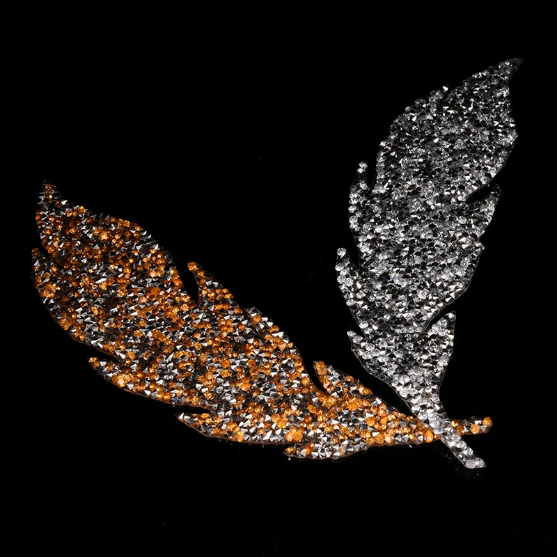 1pc Jeans Clothing Decorations Rhinestones Leaves feather Embroidered Patch Iron on Sewing Crystal Applique 2Colors
1pc Jeans Clothing Decorations Rhinestones Leaves feather Embroidered Patch Iron on Sewing Crystal Applique 2Colors