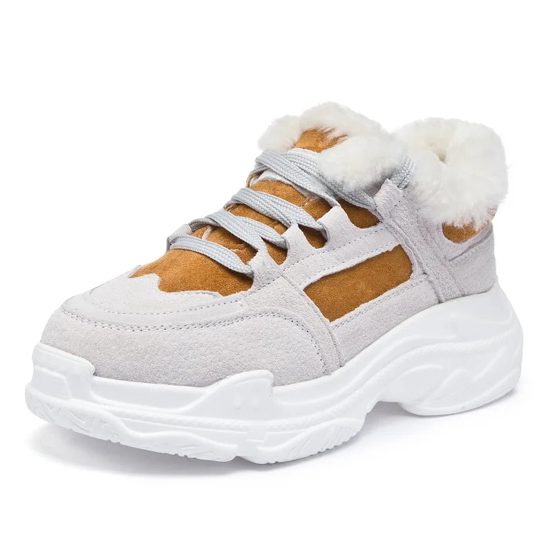 Fashion Women's Boots 2018 Warm Fur Snow Boots Female Lace Up Flat Shoes Woman Casual Boots Girls Winter Sneaker Shoes
Fashion Women's Boots 2018 Warm Fur Snow Boots Female Lace Up Flat Shoes Woman Casual Boots Girls Winter Sneaker Shoes