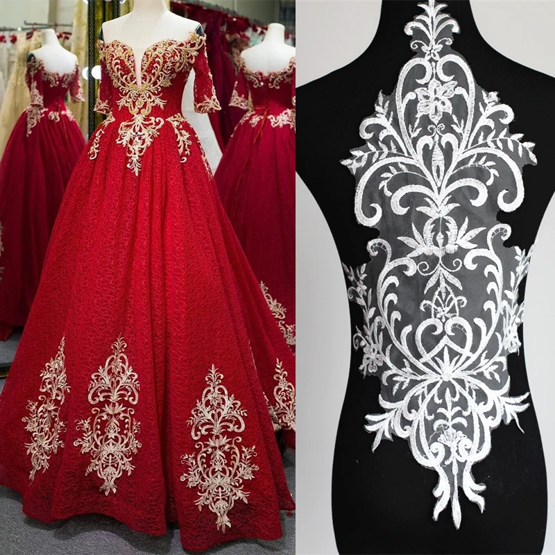 1Pc Ivory, White, Red 28X 61cm Polyester Embroidered Lace Flower Wedding Dress Back Diy Flower Lace Applique Material BD0171
1Pc Ivory, White, Red 28X 61cm Polyester Embroidered Lace Flower Wedding Dress Back Diy Flower Lace Applique Material BD0171