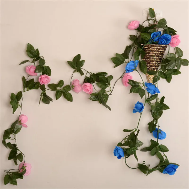 240cm Artificial Simulation Silk Rose Flower Vines Rattan Home Wedding Party Decor Garden Wall Hanging
240cm Artificial Simulation Silk Rose Flower Vines Rattan Home Wedding Party Decor Garden Wall Hanging