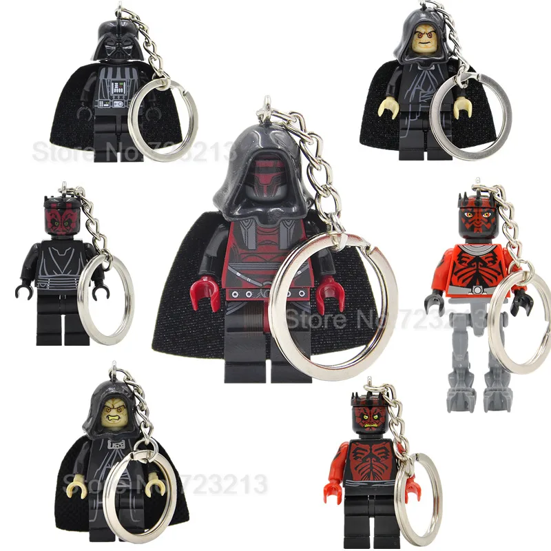 Darth Revan Vader Malgus Sidious Legoingly Figure Keychain Key Ring Chain DIY Handmade bricks Building Blocks Toys
Darth Revan Vader Malgus Sidious Legoingly Figure Keychain Key Ring Chain DIY Handmade bricks Building Blocks Toys
