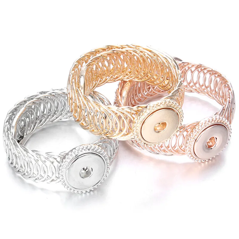New Snap Bangles Jewelry Rose Gold Snap Cuff Bracelets Metal Snap Button Charms Jewelry Bracelet For Women ZE052
New Snap Bangles Jewelry Rose Gold Snap Cuff Bracelets Metal Snap Button Charms Jewelry Bracelet For Women ZE052