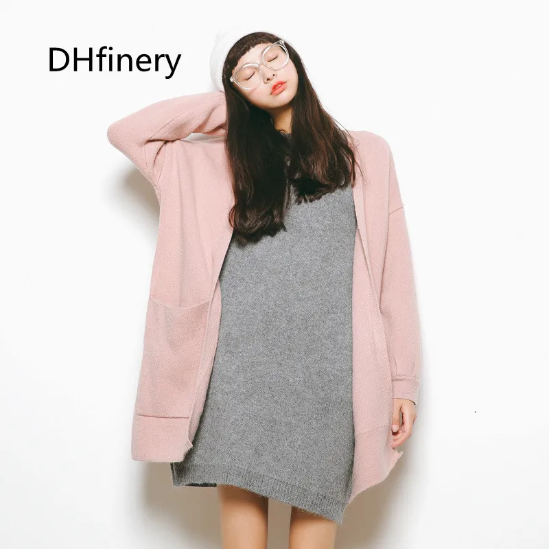 2017 autumn long sweater Women's loose solid color bat sleeves woman A960 |