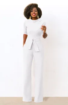 2019 spring/summer latest style, high-end fashion women's wear, solid color, five-point sleeve onesie, belt onesie, wide-leg pan
2019 spring/summer latest style, high-end fashion women's wear, solid color, five-point sleeve onesie, belt onesie, wide-leg pan