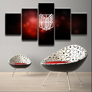 Canvas Pictures Home Wall Art Decor For Bedroom 5 Pieces Attack on Titan Emblem Scouting Legion Paintings HD Prints Anime Poster
Canvas Pictures Home Wall Art Decor For Bedroom 5 Pieces Attack on Titan Emblem Scouting Legion Paintings HD Prints Anime Poster