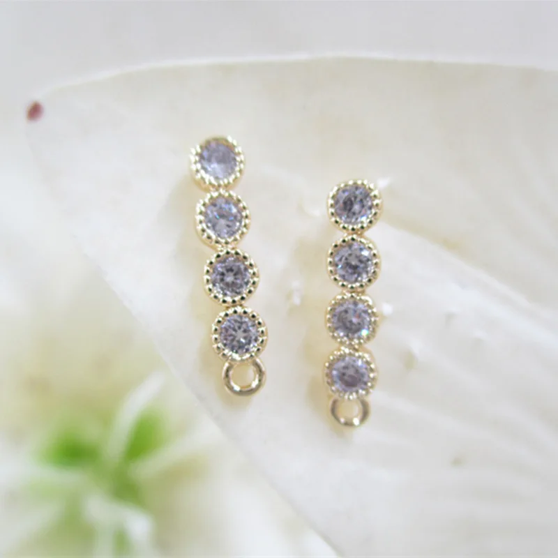 K color Gold filled Zircon simple circles drop ring hook gold hanging Earrings Hooks for making jewelry accessories 2pairs
K color Gold filled Zircon simple circles drop ring hook gold hanging Earrings Hooks for making jewelry accessories 2pairs