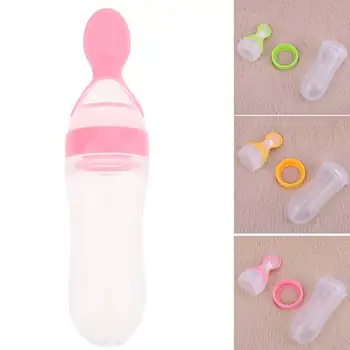 90ml Newborn Baby Squeezing Feeding Bottle Silicone Rice Spoon Infant Cereal Food Supplement Feeder Safe Tableware Tools-25
90ml Newborn Baby Squeezing Feeding Bottle Silicone Rice Spoon Infant Cereal Food Supplement Feeder Safe Tableware Tools-25