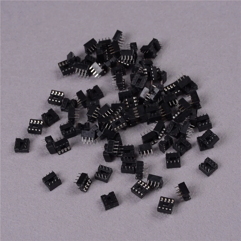 Wholesale 100pcs Round Hole 8 Pins 2.54MM DIP DIP8 IC Sockets Adaptor Solder Type 8 PIN IC Connector
Wholesale 100pcs Round Hole 8 Pins 2.54MM DIP DIP8 IC Sockets Adaptor Solder Type 8 PIN IC Connector