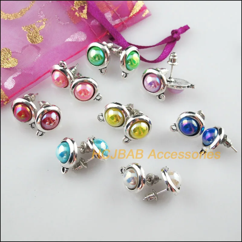 16 New Round Mixed Acrylic Findings Wire Earrings Hooks Tibetan Silver 11.5x14.5mm
16 New Round Mixed Acrylic Findings Wire Earrings Hooks Tibetan Silver 11.5x14.5mm