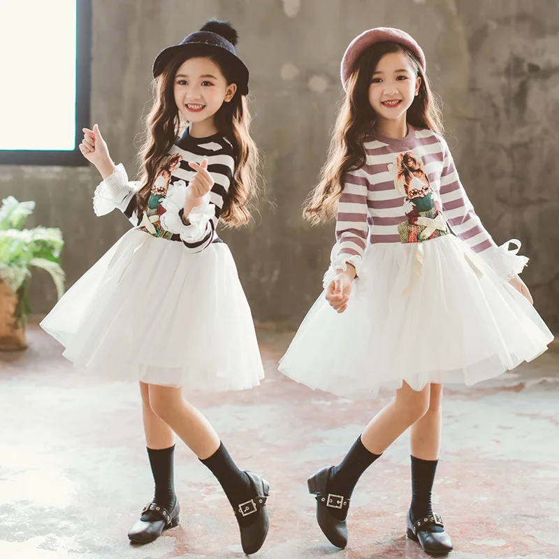 High Quality Teenage Stripes Girls Dresses Knitted Cotton Children Clothes Fashion Baby Girl Clothes Frocks Casual Dress CA170
High Quality Teenage Stripes Girls Dresses Knitted Cotton Children Clothes Fashion Baby Girl Clothes Frocks Casual Dress CA170