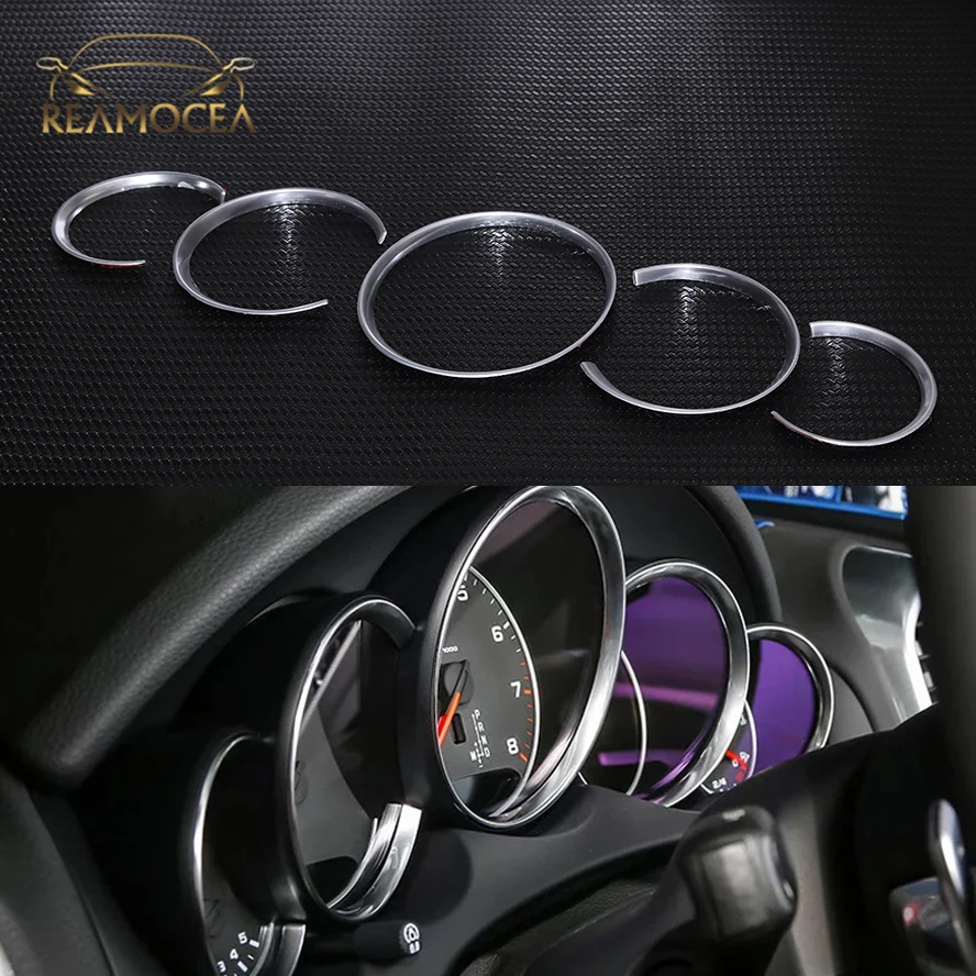 Reamocea 5Pcs Car Interior Dashboard Decorative Cover Frame Trims 3D Sticker For Porsche Cayenne For Panamera 2010-2017
Reamocea 5Pcs Car Interior Dashboard Decorative Cover Frame Trims 3D Sticker For Porsche Cayenne For Panamera 2010-2017