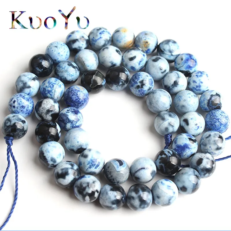 Natural Light Blue Fire Agates Stone Beads Round Loose Spacer Beads For Jewelry Making Diy Bracelet Necklace 15"Inches 6/8/10mm
Natural Light Blue Fire Agates Stone Beads Round Loose Spacer Beads For Jewelry Making Diy Bracelet Necklace 15"Inches 6/8/10mm
