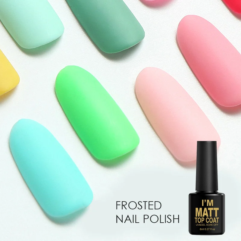 Channy матовый лак для ногтей прозрачный клей Топ гель топ Nail Art ультафиолетовый