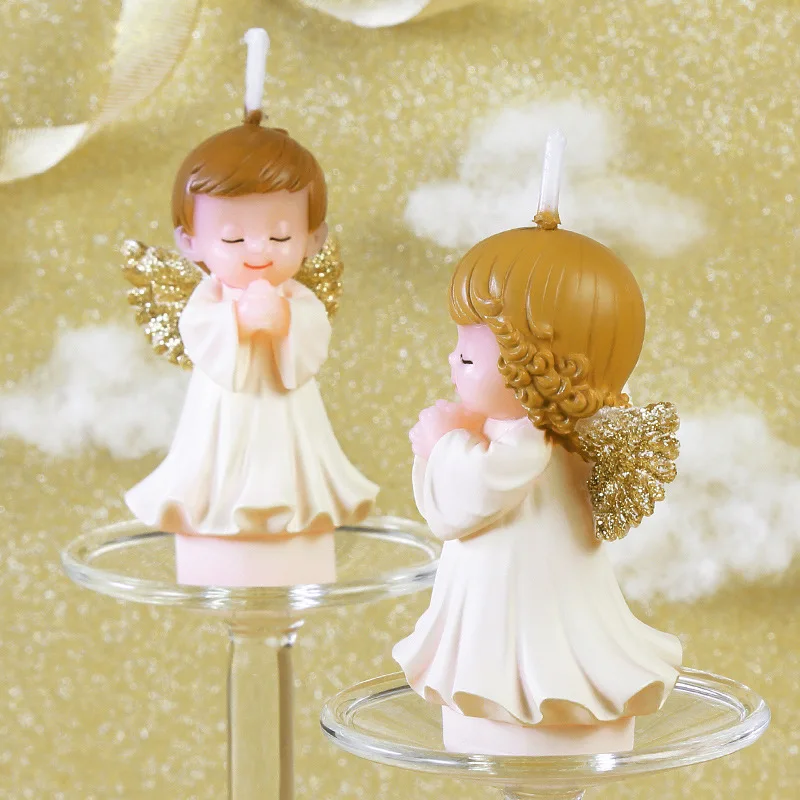 Creative Wedding Candle White Angel Wedding Decoration Scented Smokeless Candles Boy Girl Baby Pray Birthday Candle Handmade
Creative Wedding Candle White Angel Wedding Decoration Scented Smokeless Candles Boy Girl Baby Pray Birthday Candle Handmade