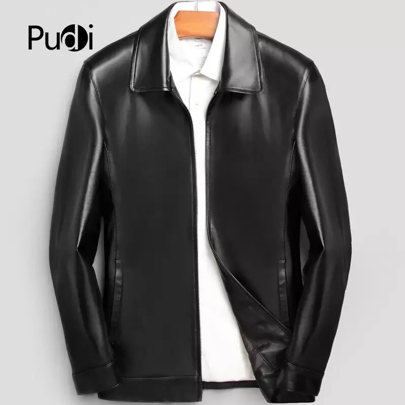 PUDI MT816 2018 Men new fashion sheep leather jackets solid with turn-down collar fall winter casual outwear
PUDI MT816 2018 Men new fashion sheep leather jackets solid with turn-down collar fall winter casual outwear
