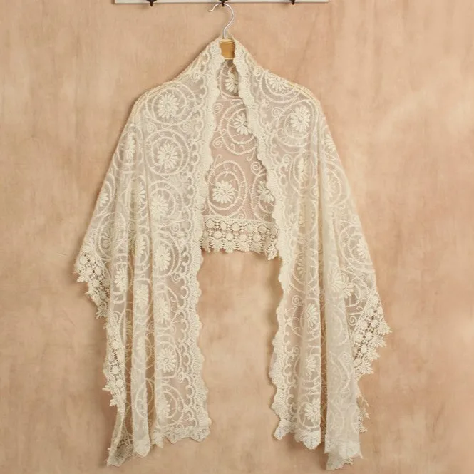 Japanese Mori Girl Cute Lolita Lace Embroidery Crochet Shawl Pashmina Palestine Foulard Femme Echarpe Sciarpa Long Winter Scarf
Japanese Mori Girl Cute Lolita Lace Embroidery Crochet Shawl Pashmina Palestine Foulard Femme Echarpe Sciarpa Long Winter Scarf