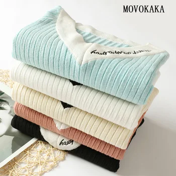 Hot Fashion V-neck Sweater Female Embroidery Sweater Women Korean Jumper Pull Slim Pullover Sweater Women Winter Pullover Womens
Hot Fashion V-neck Sweater Female Embroidery Sweater Women Korean Jumper Pull Slim Pullover Sweater Women Winter Pullover Womens