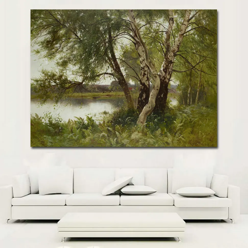 Wall Art HD Prints Modern Nature Landscape Oil Painting Tree And River Picture Canvas Paintings Printed On Canvas Prints Poster
Wall Art HD Prints Modern Nature Landscape Oil Painting Tree And River Picture Canvas Paintings Printed On Canvas Prints Poster