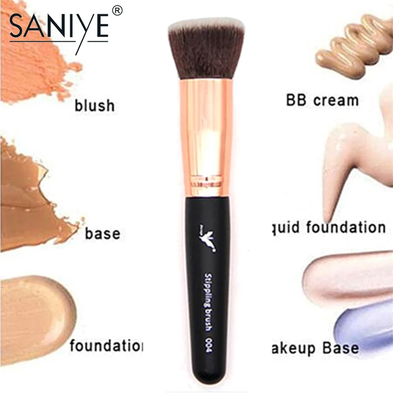 SANIYE 1X Pro Fibre Cosmetic Stippling Brush Makeup Powder Blush Brush Foundation Tool Multipurpose Brush A004
SANIYE 1X Pro Fibre Cosmetic Stippling Brush Makeup Powder Blush Brush Foundation Tool Multipurpose Brush A004