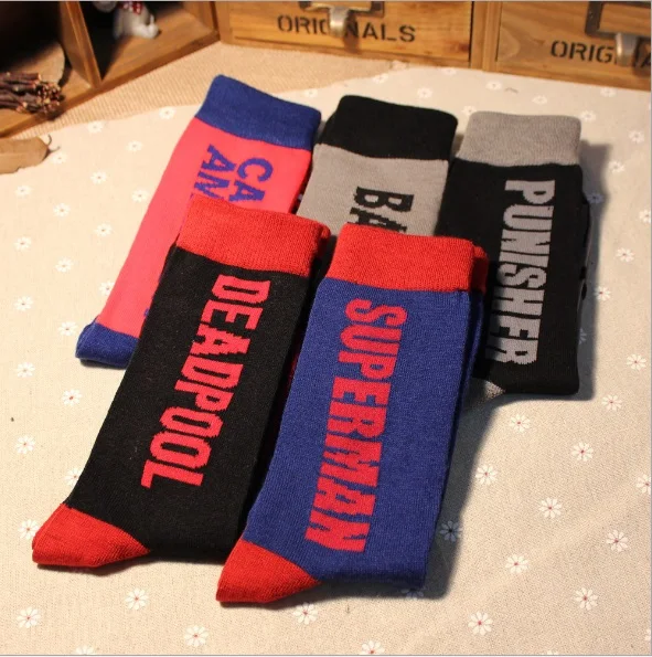 Marvel Comics Socks Deadpool Punisher Cartoon Knee-High Women Men Socks Iron Man Captain America Spiderman Casual Crew Socks
Marvel Comics Socks Deadpool Punisher Cartoon Knee-High Women Men Socks Iron Man Captain America Spiderman Casual Crew Socks